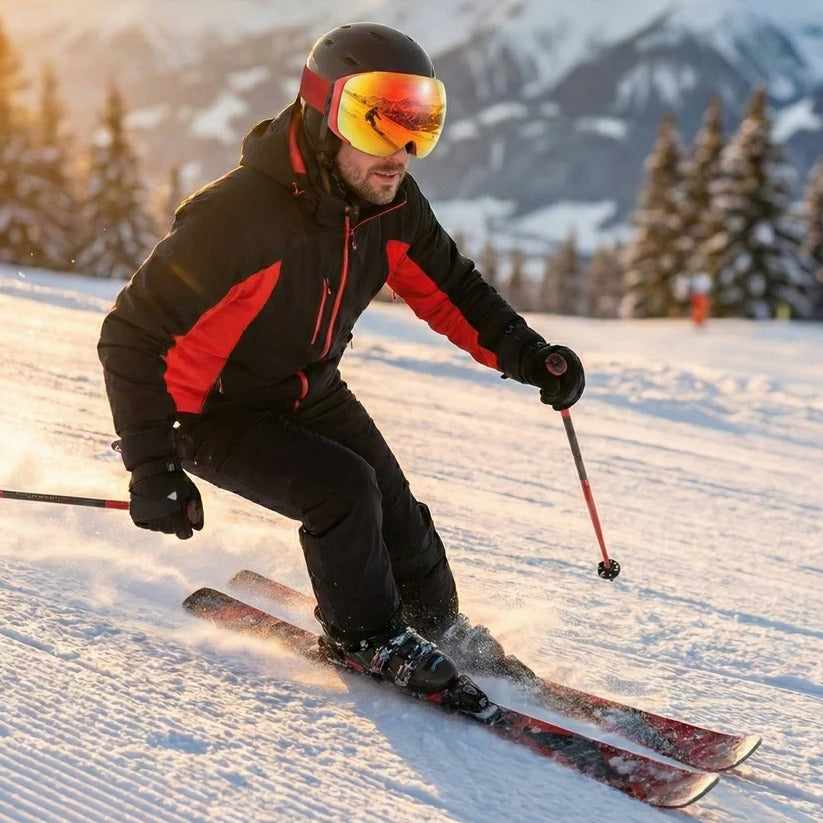 Premium Ski Goggles with Magnetic Interchangeable Lenses | Anti-Fog, UV400 Protection & Enhanced Visibility for Ultimate Snow Performance