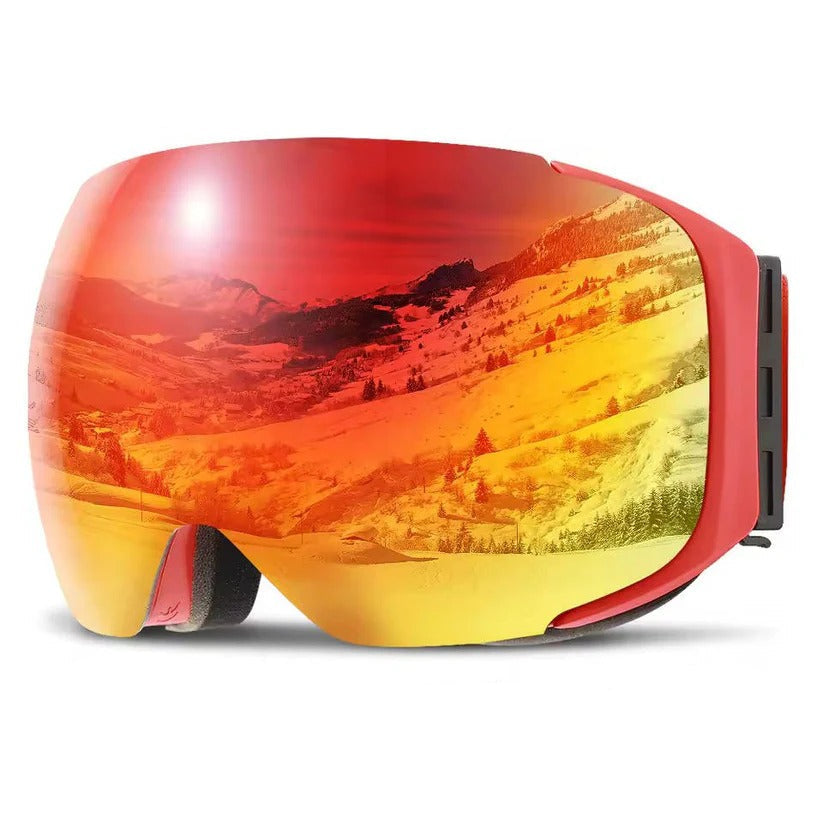 Premium Ski Goggles with Magnetic Interchangeable Lenses | Anti-Fog, UV400 Protection & Enhanced Visibility for Ultimate Snow Performance