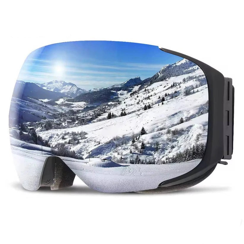 Premium Ski Goggles with Magnetic Interchangeable Lenses | Anti-Fog, UV400 Protection & Enhanced Visibility for Ultimate Snow Performance