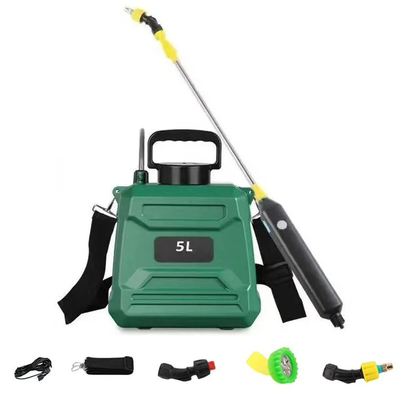5L Battery-Powered Backpack Garden Sprayer with Adjustable Nozzles - Efficient, Lightweight, and Ergonomic Design for Easy Gardening