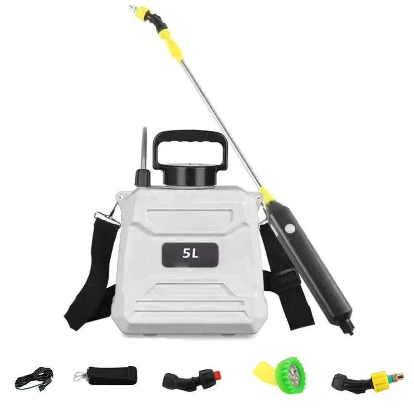 5L Battery-Powered Backpack Garden Sprayer with Adjustable Nozzles - Efficient, Lightweight, and Ergonomic Design for Easy Gardening