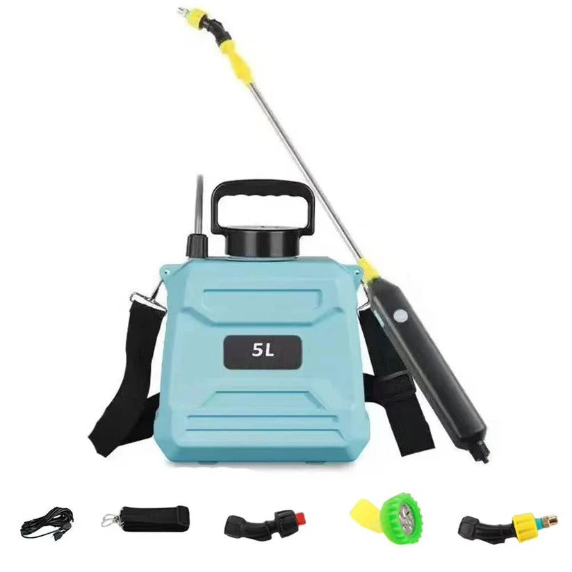 5L Battery-Powered Backpack Garden Sprayer with Adjustable Nozzles - Efficient, Lightweight, and Ergonomic Design for Easy Gardening