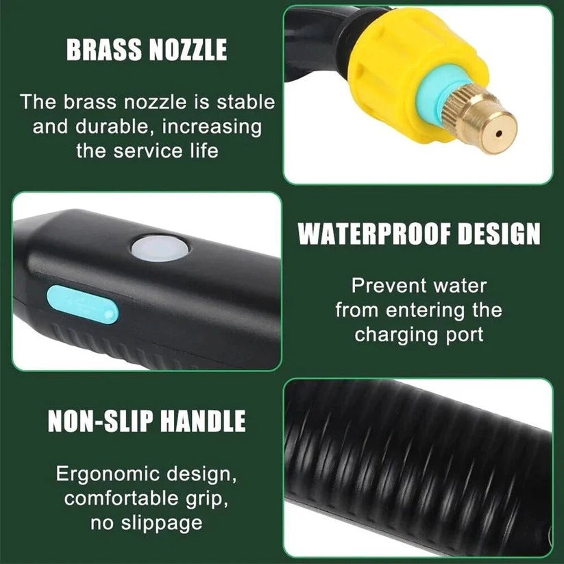 5L Battery-Powered Backpack Garden Sprayer with Adjustable Nozzles - Efficient, Lightweight, and Ergonomic Design for Easy Gardening