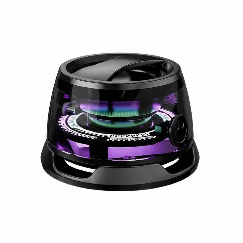 Mini Bluetooth 5.3 Speaker with Magnetic Base, RGB Lighting & Superior Sound Quality - Portable Wireless Speaker for Home, Outdoor & Party Use