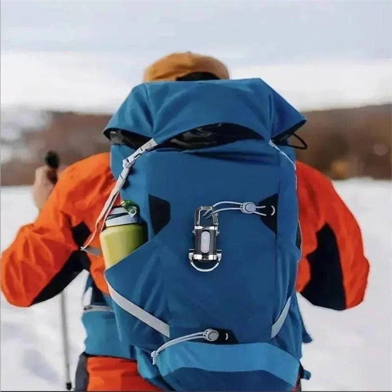 Rechargeable Keychain Flashlight - 6 Light Modes & COB Work Light - Compact, Portable & Versatile Illumination