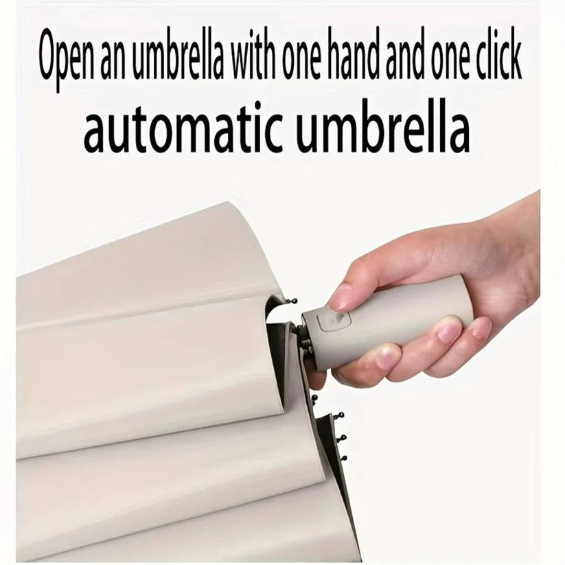 Compact Foldable Umbrella with Ergonomic Large Grip Handle - 38-Inch Canopy for Ultimate Wind Resistance and Easy Carrying