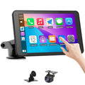 7-Inch Wireless Car Touchscreen Display with Voice Control - Perfect for Vehicles
