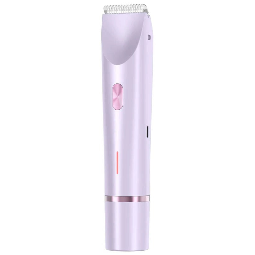 IPX7 Waterproof Women's Dual Head Body Trimmer - Rechargeable & Ergonomic Design for Effortless Grooming