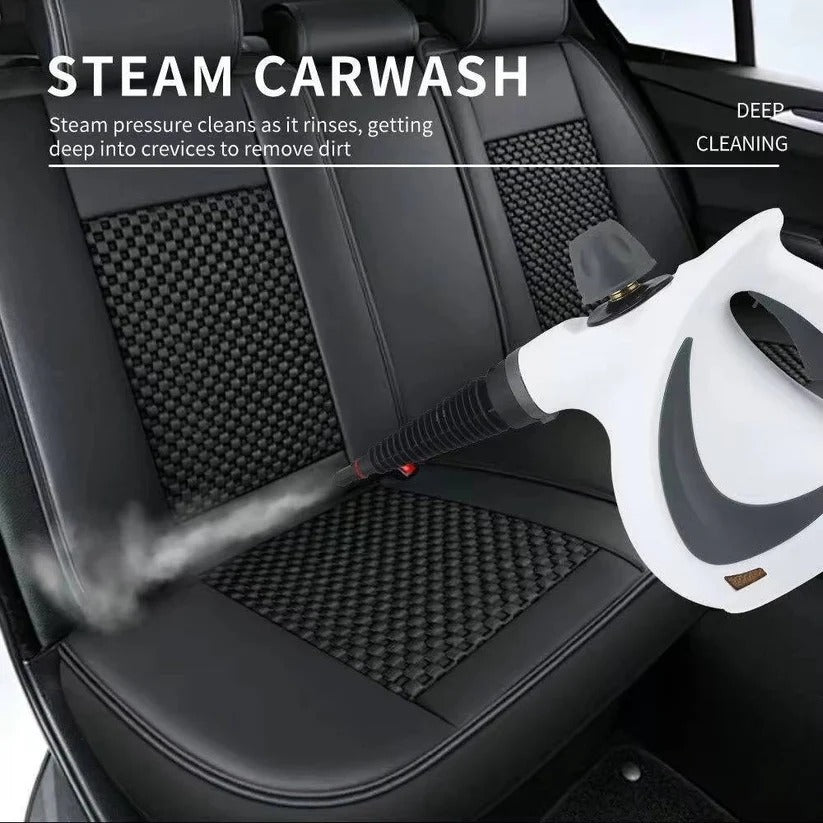 1050W Portable Steam Cleaner - 3 Bar Pressure with Multi-Brush Attachments for Deep Cleaning