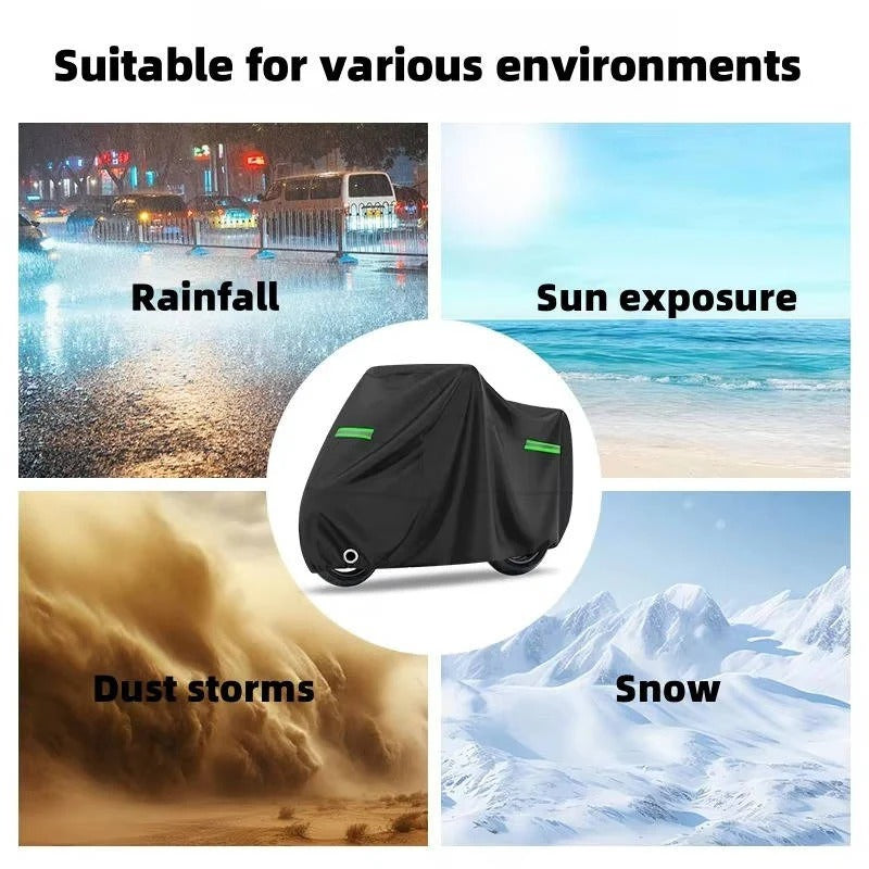 Premium Outdoor Motorcycle & Scooter Cover with Reflective Coating for All-Weather Protection
