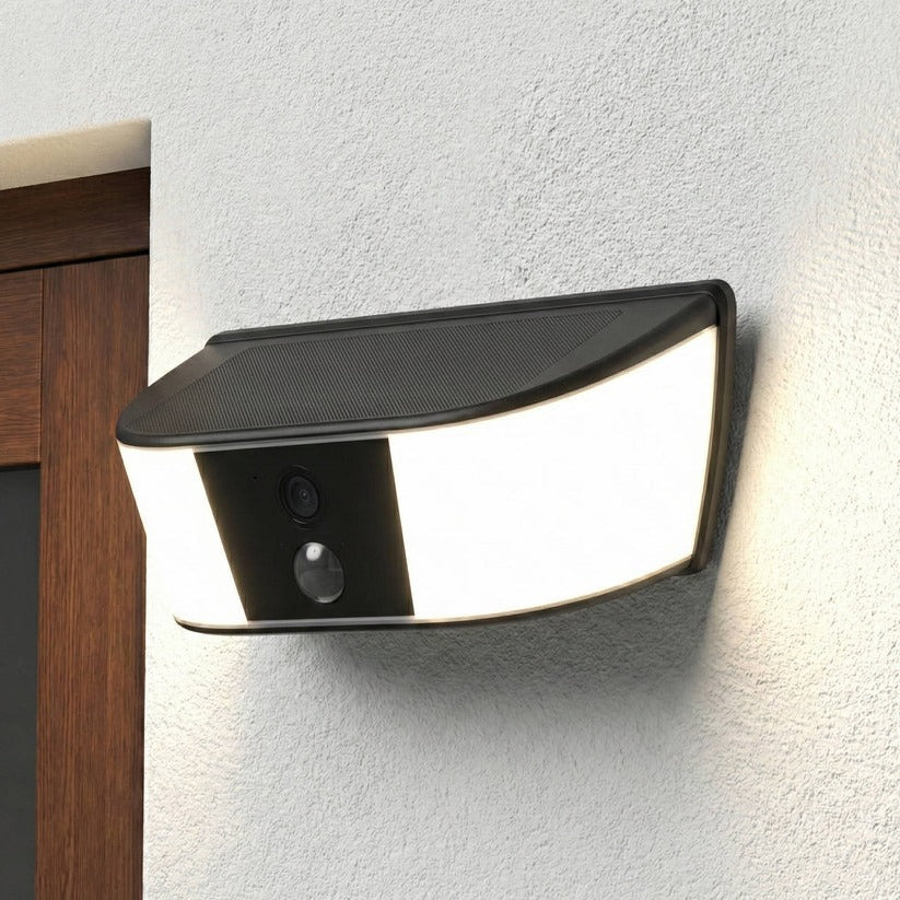 Wireless Solar-Powered Security Camera with Floodlight & PIR Motion Detection - Outdoor Surveillance Solution