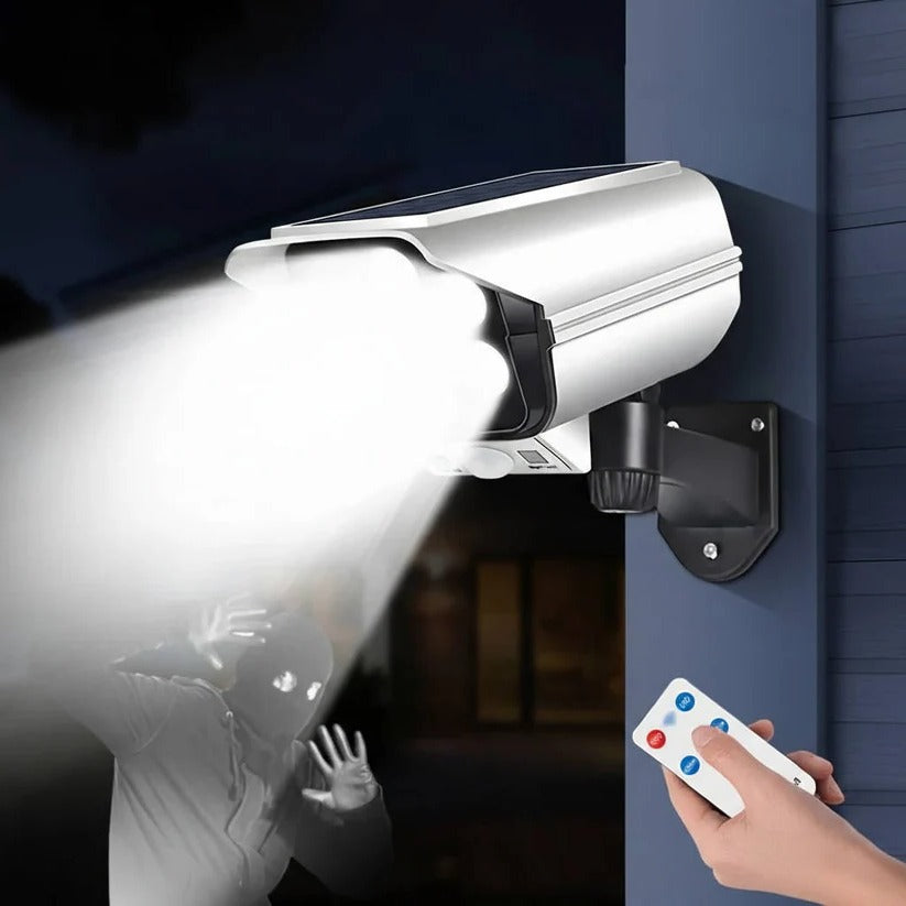 77 LED Solar Outdoor Floodlight with Motion Sensor - 3 Adjustable Lighting Modes for Security & Landscape Illumination