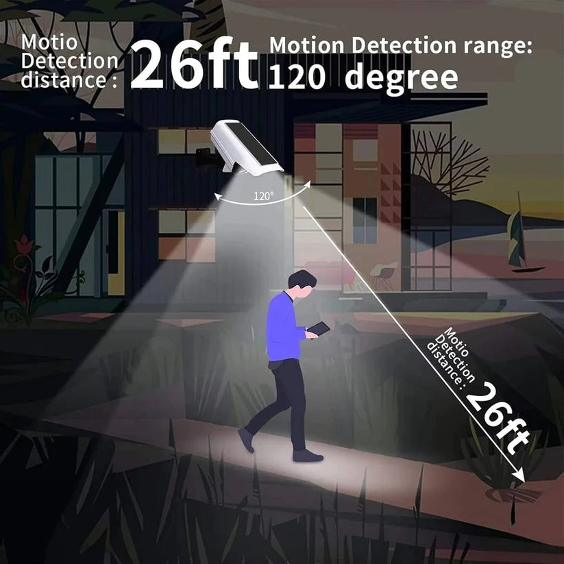 77 LED Solar Outdoor Floodlight with Motion Sensor - 3 Adjustable Lighting Modes for Security & Landscape Illumination