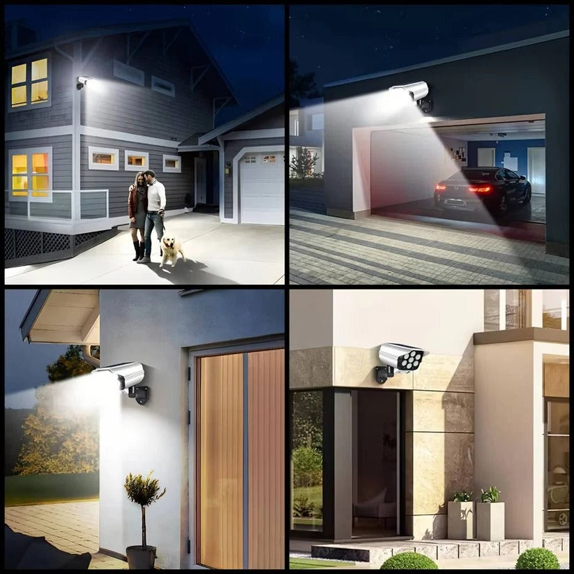 77 LED Solar Outdoor Floodlight with Motion Sensor - 3 Adjustable Lighting Modes for Security & Landscape Illumination
