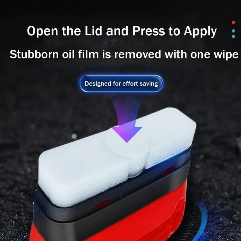 Premium Windshield Glass Cleaner with Integrated Brush Head for Streak-Free Shine