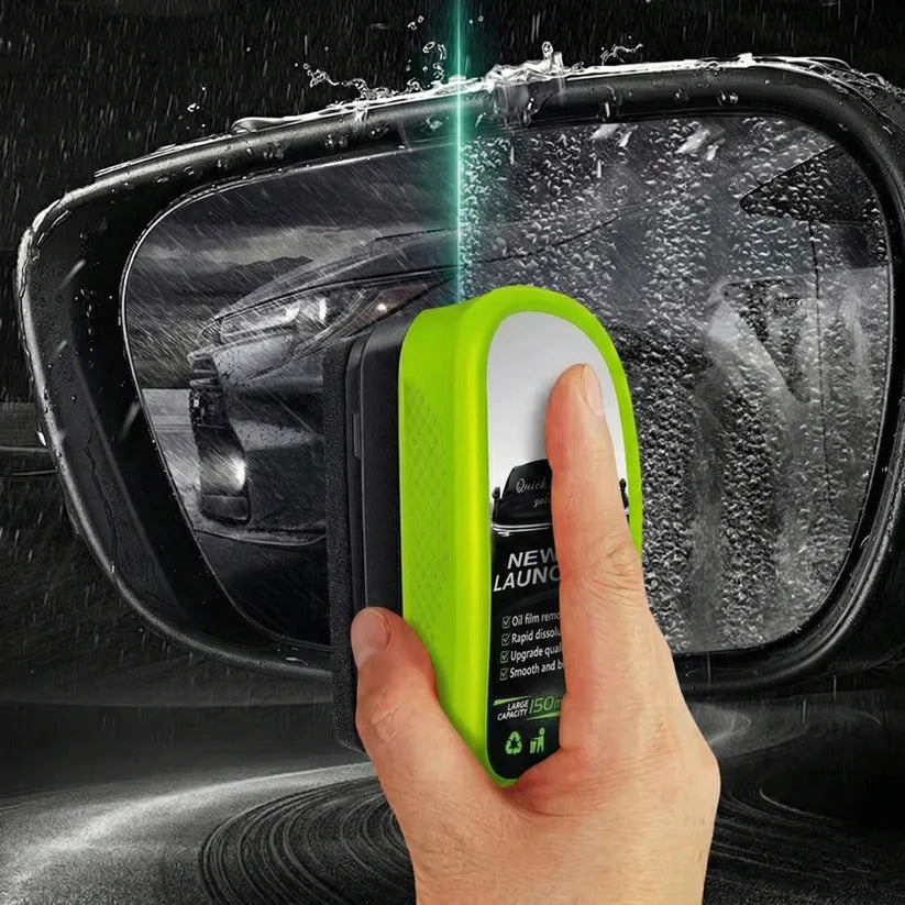 Set of 3 Car Window Glass Cleaning Brushes with Oil Film Coating - Streak-Free Shine & Easy Grip