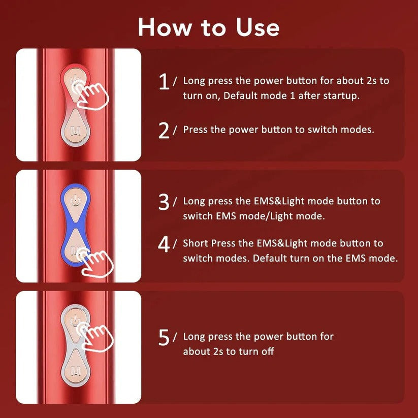 Red Light Scalp Massage Brush for Enhanced Hair Growth & Scalp Health