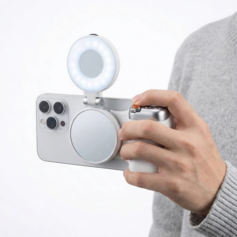 Magnetic Phone Camera Grip with Remote Control & Tripod Mount - Perfect for Photography & Vlogging