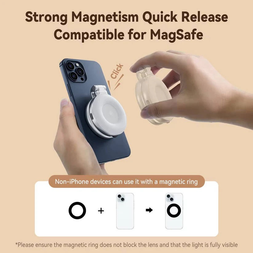 Magnetic Phone Camera Grip with Remote Control & Tripod Mount - Perfect for Photography & Vlogging