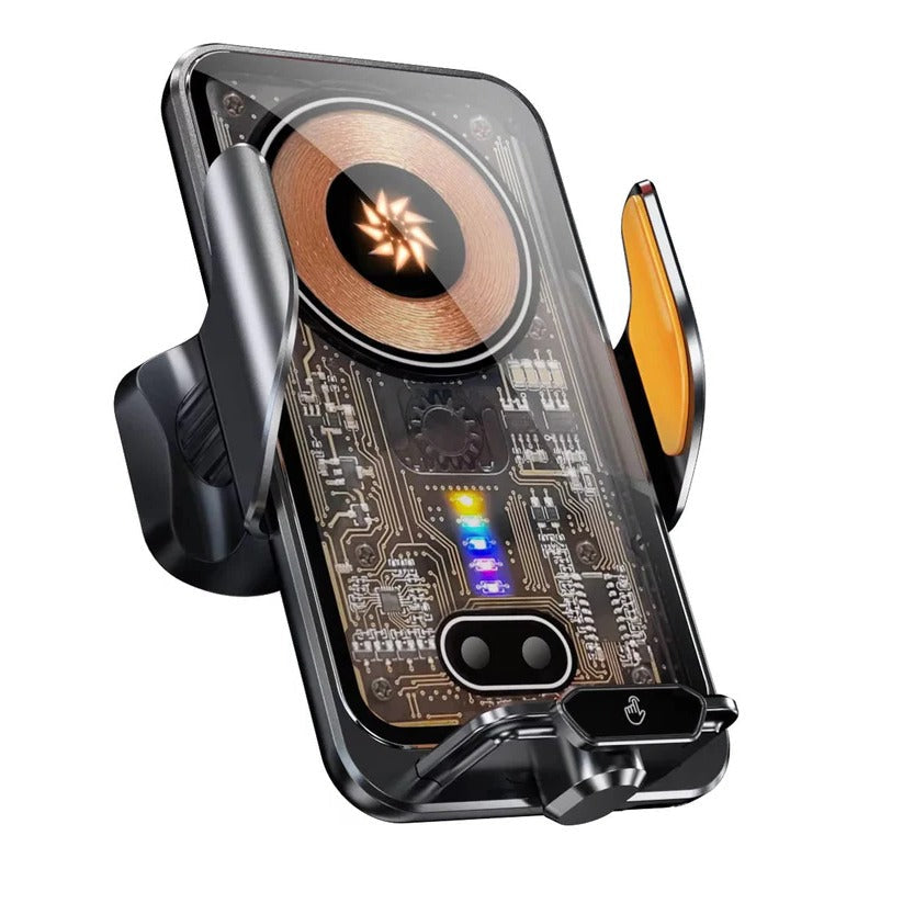 Auto Clamping Wireless Car Phone Mount with Fast Charging - Air Vent Compatible