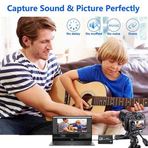 4K HDMI to USB 3.0 Video Capture Device - 1080P 60fps Recording for Streaming & Gaming