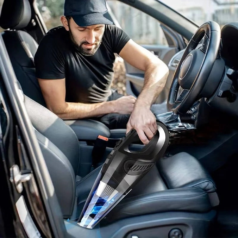 High-Suction 12V Corded Handheld Auto Vacuum for Interior Detailing - Powerful Car Cleaning Tool