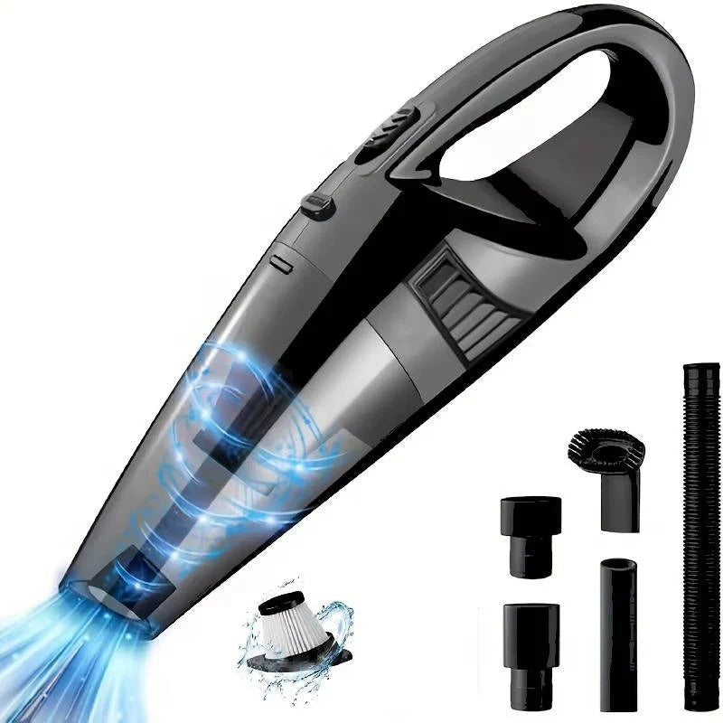 High-Suction 12V Corded Handheld Auto Vacuum for Interior Detailing - Powerful Car Cleaning Tool
