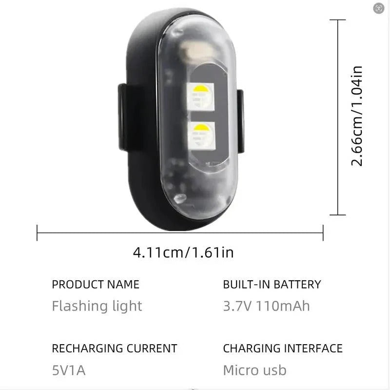 Rechargeable RGB LED Strobe Light with Remote Control - Color Changing Effects for Parties & Events