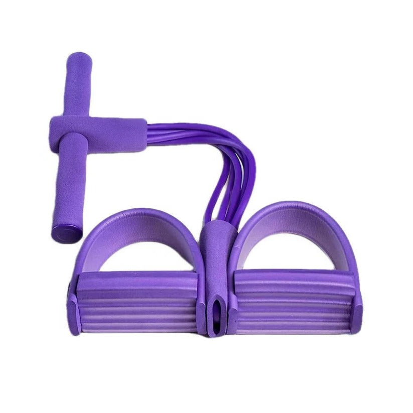 Adjustable Foot Pedal Resistance Band with Detachable Handles - Perfect for Home Gym Workouts & Strength Training