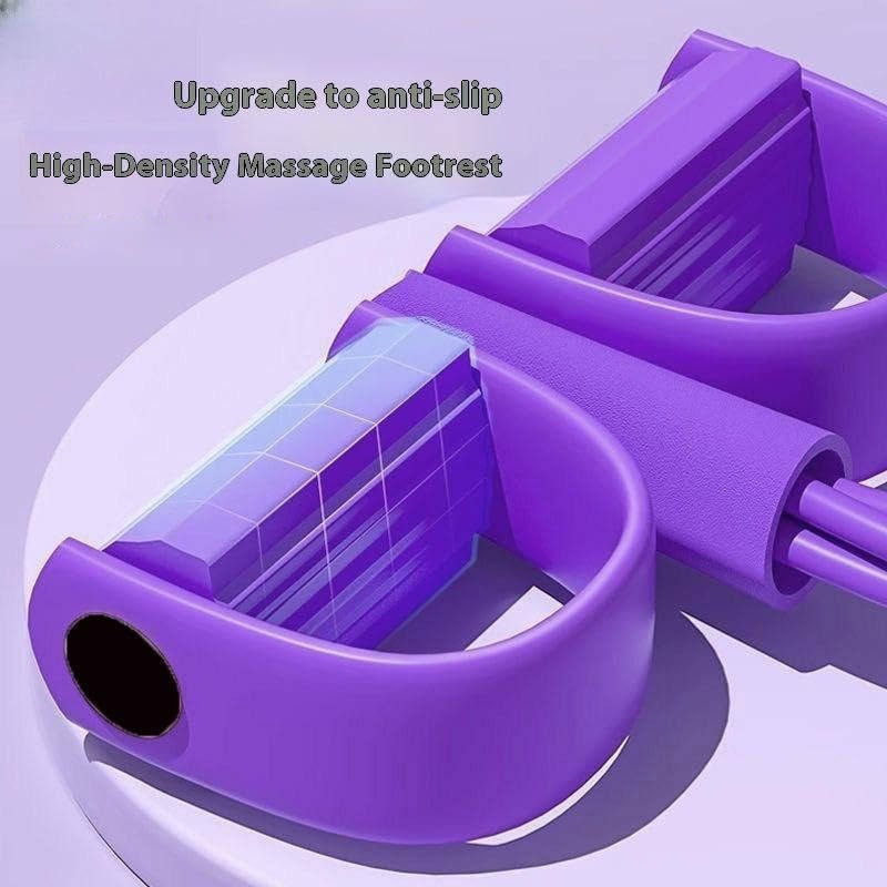 Adjustable Foot Pedal Resistance Band with Detachable Handles - Perfect for Home Gym Workouts & Strength Training