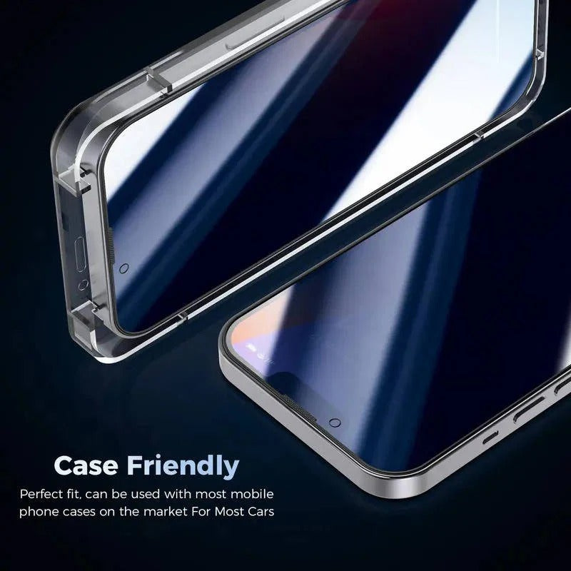 Dual Pack Anti-Spy Tempered Glass Screen Protector for All iPhone Models - Privacy Protection & Scratch Resistance