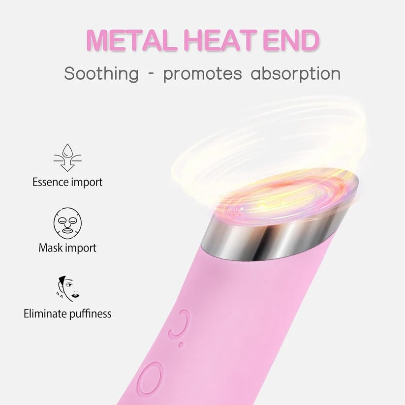 Rechargeable Silicone Face Scrubber with Heated Massage & Vibrating Exfoliation – Spa-Quality Skincare Tool for Deep Cleansing & Gentle Exfoliation