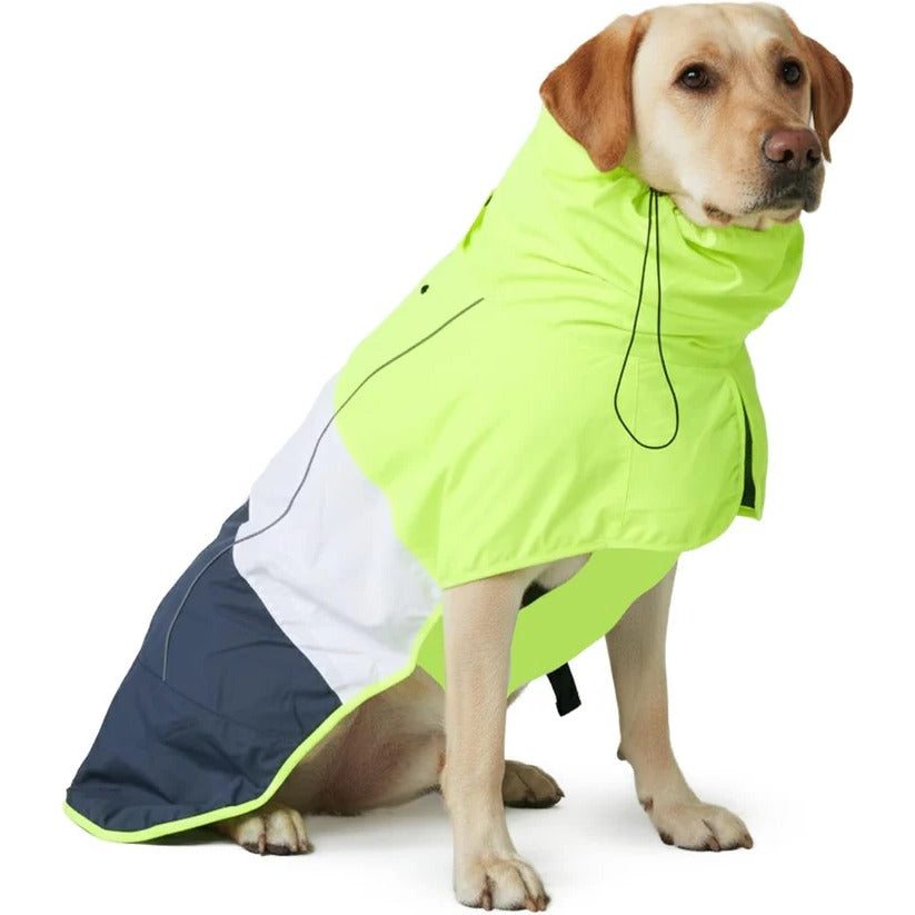 Reflective Waterproof & Windproof Dog Rain Jacket - Full Body Coverage for Ultimate Protection