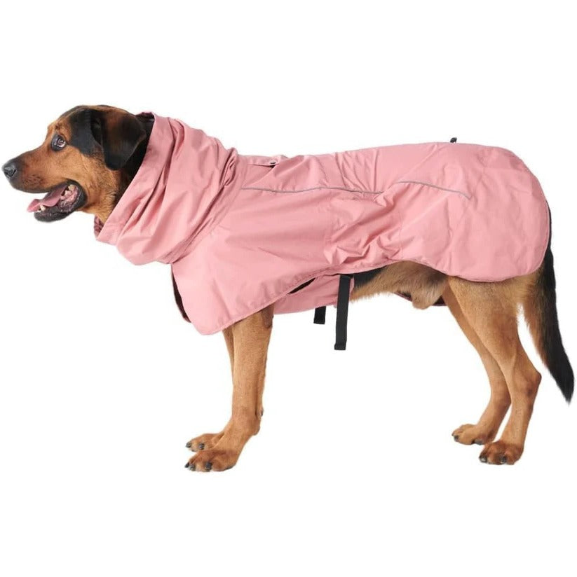 Reflective Waterproof & Windproof Dog Rain Jacket - Full Body Coverage for Ultimate Protection