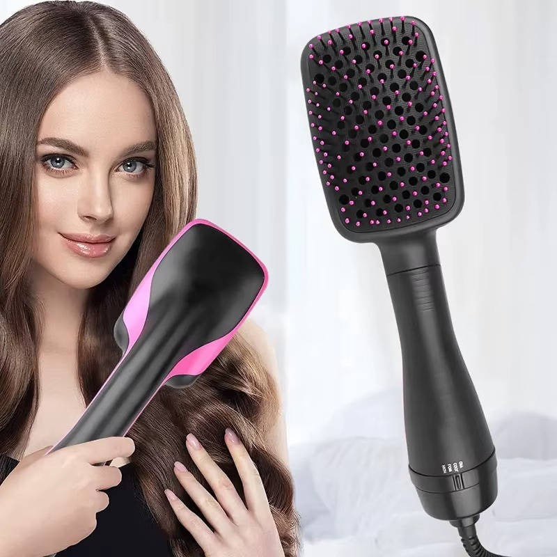 1000W Paddle Blow Dryer Brush - 3 Adjustable Heat Settings for Effortless Styling