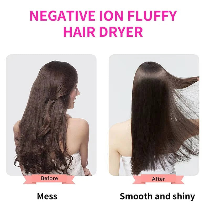 1000W Paddle Blow Dryer Brush - 3 Adjustable Heat Settings for Effortless Styling