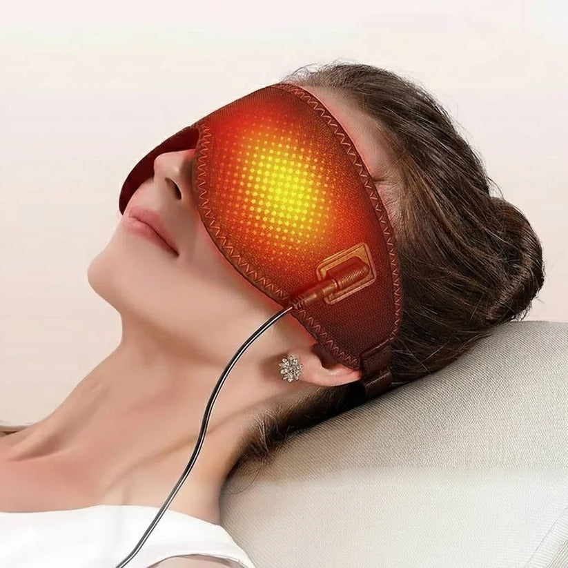 Adjustable Heated Eye Mask for Dry Eyes & Sleep Relief - 3 Temperature Levels for Ultimate Comfort