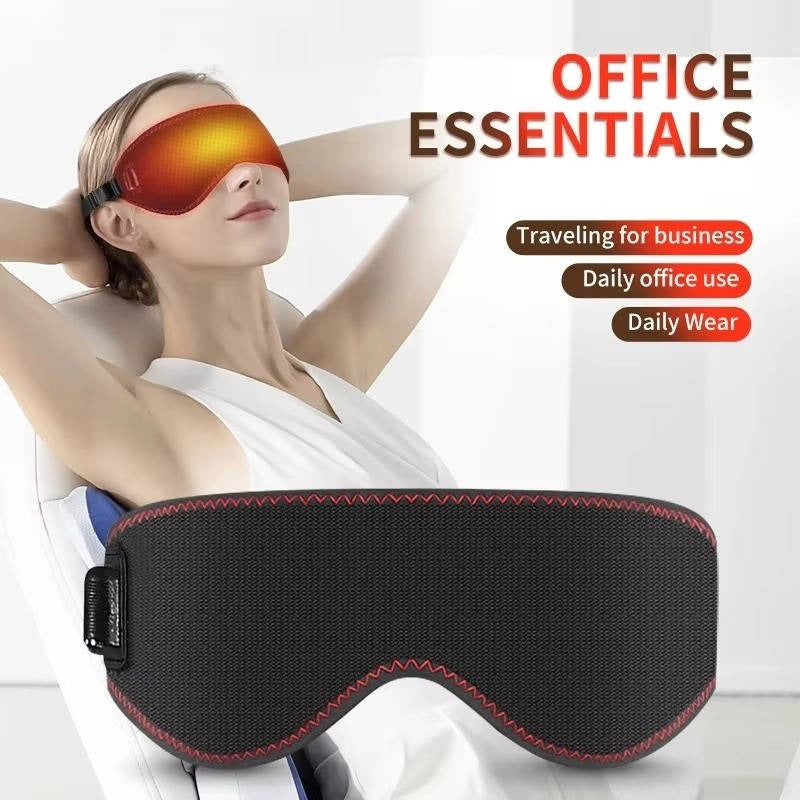 Adjustable Heated Eye Mask for Dry Eyes & Sleep Relief - 3 Temperature Levels for Ultimate Comfort