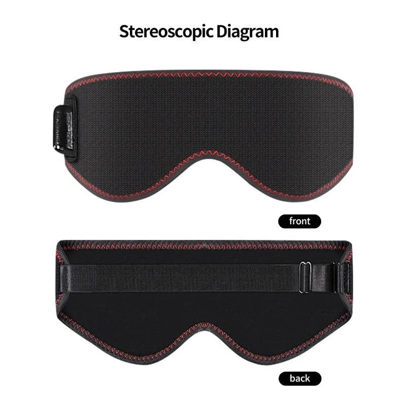Adjustable Heated Eye Mask for Dry Eyes & Sleep Relief - 3 Temperature Levels for Ultimate Comfort