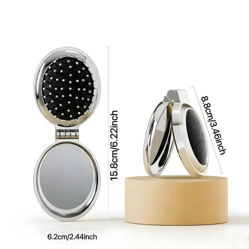Slim Portable Pocket-Sized Compact Mirror – Stylish & Travel-Friendly Design for On-the-Go Touch-Ups