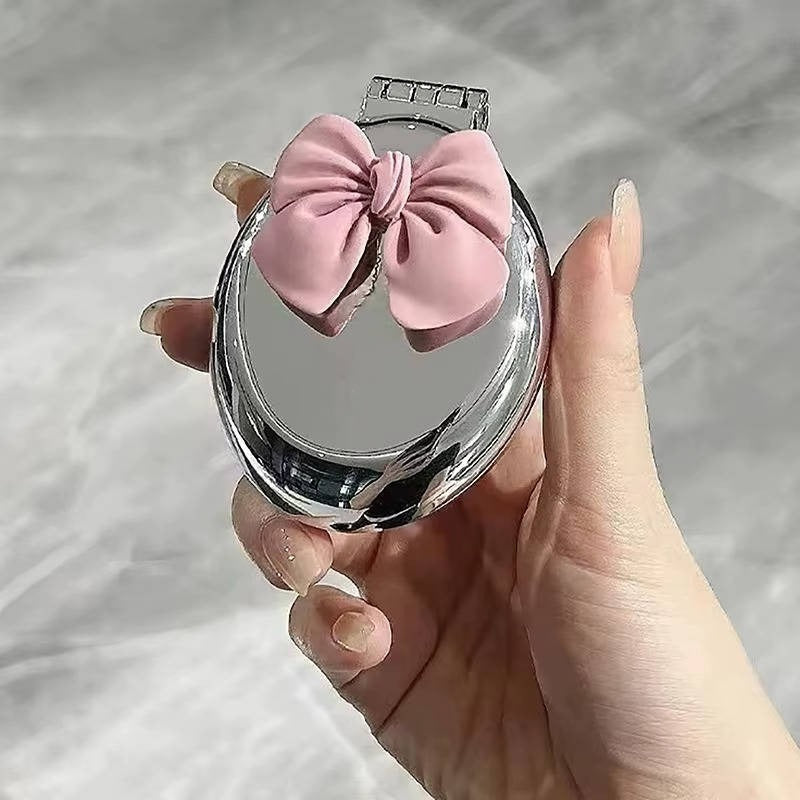 Slim Portable Pocket-Sized Compact Mirror – Stylish & Travel-Friendly Design for On-the-Go Touch-Ups