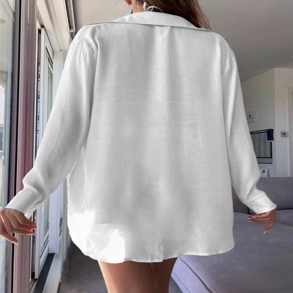 Women's Sheer Button-Front Cover-Up Shirt & Shorts Set - Lightweight Summer Beachwear