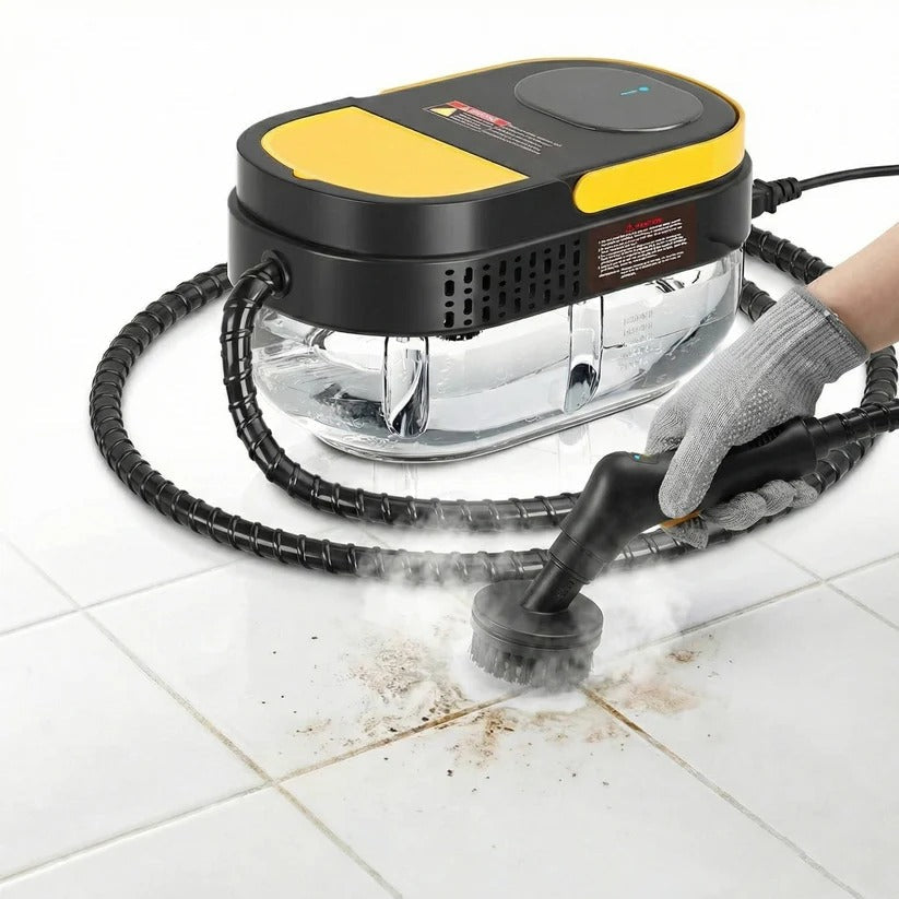 Versatile Handheld Steam Cleaner for Home & Car - Perfect for Tile, Grout, and Floor Surfaces