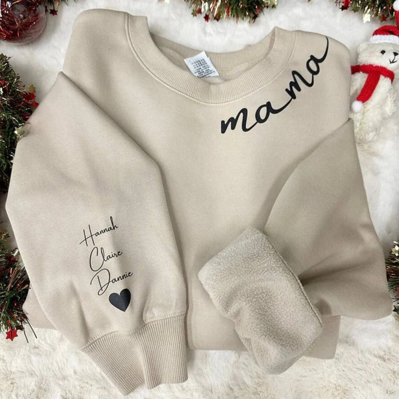 Customizable Pullover Hoodie - Personalized Name on Sleeve | Unique Gift Idea