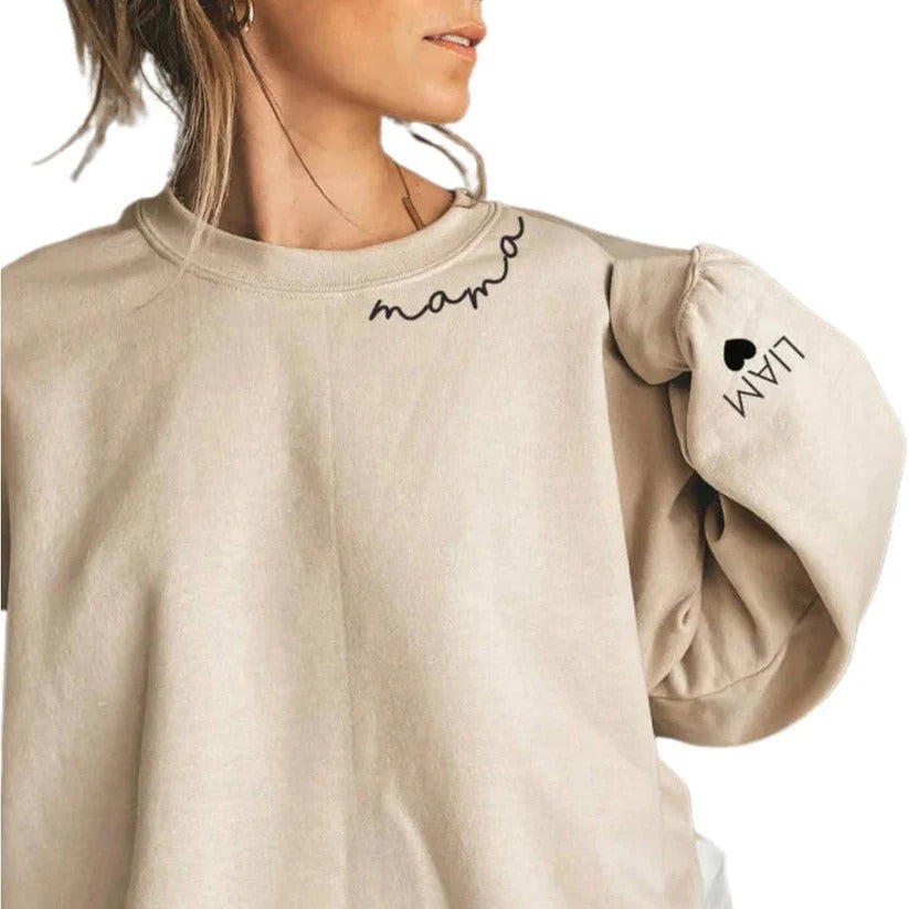 Customizable Pullover Hoodie - Personalized Name on Sleeve | Unique Gift Idea