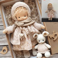 Handmade Waldorf Cotton Doll - Soft, Durable & Eco-Friendly Toy for Imaginative Play