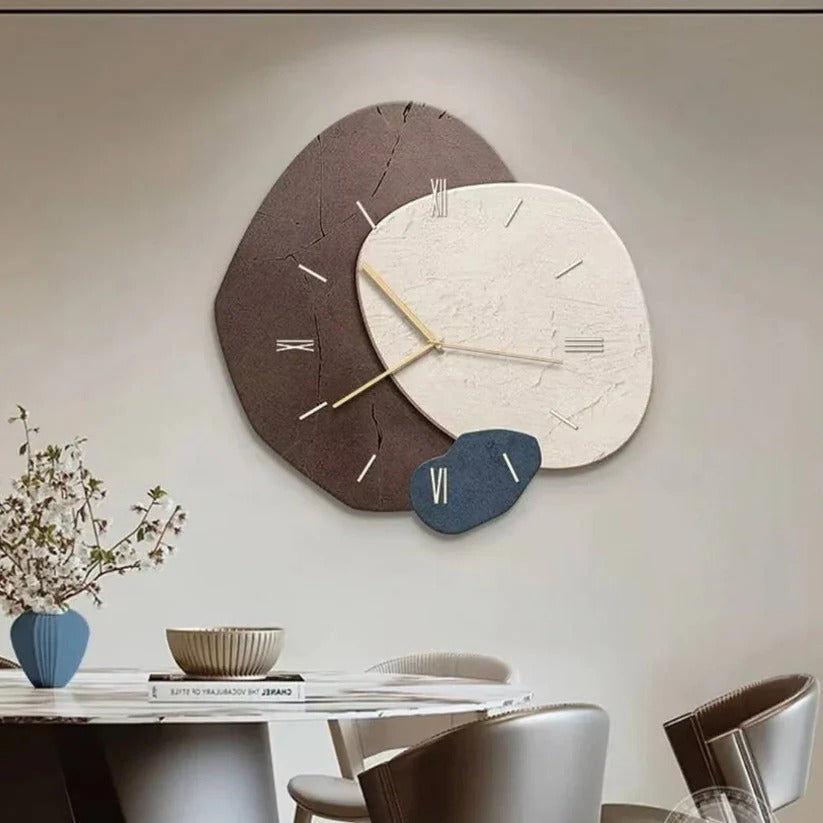 Elegant Natural Wood Wall Clock with Soft LED Lighting - Modern Home Decor Accent