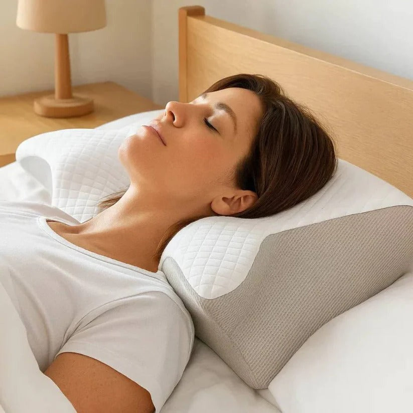 Orthopedic Ergonomic Memory Foam Neck Support Pillow for Ultimate Comfort & Restful Sleep