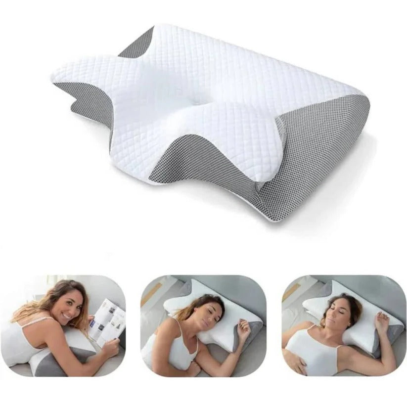 Orthopedic Ergonomic Memory Foam Neck Support Pillow for Ultimate Comfort & Restful Sleep