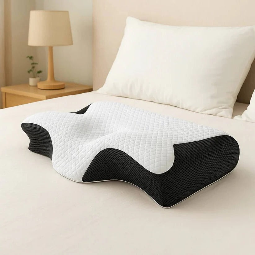 Orthopedic Ergonomic Memory Foam Neck Support Pillow for Ultimate Comfort & Restful Sleep